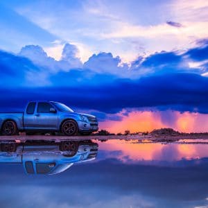 Car Sunset Blue Sky And Clouds Storm Clouds Backgrounds